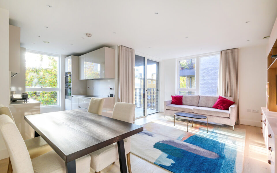 Lounge to a Modern and stylish fully furnished flat with balcony in a great location in Camden