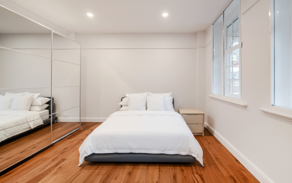 Bedroom 2 to a Luxury Refurbished Two-Bedroom Mansion Block Apartment